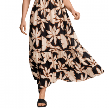 DA-26-042- Abito lungo in Cotone Paige - nero