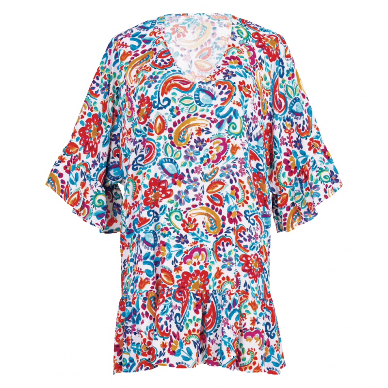 ANI-M68177-009- Abito tunica copricostume Akalani - Multicolor