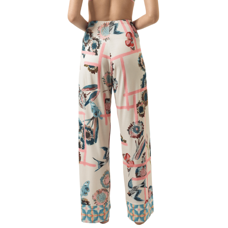 Pantalone Fragmented Garden di Mey loungewear