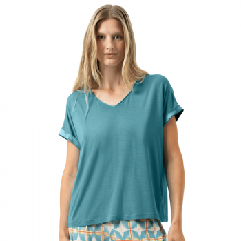 MEY-1210103-1748 - T-shirt manica corta Pure Chic - Teal dream