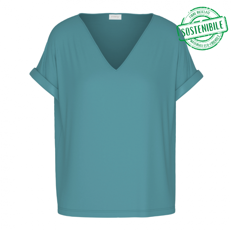 MEY-1210103-1748 - T-shirt manica corta Pure Chic - Teal dream