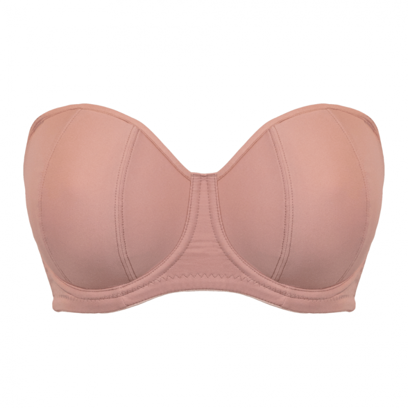 CK-2601-LAT - Reggiseno a fascia Luxe con ferretto e bretelle multiposizione - Latte