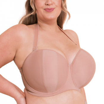 CK-2601-LAT - Reggiseno a fascia Luxe con ferretto e bretelle multiposizione - Latte