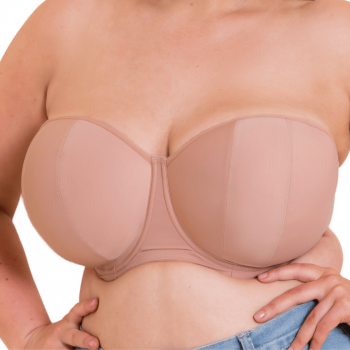 CK-2601-LAT - Reggiseno a fascia Luxe con ferretto e bretelle multiposizione - Latte