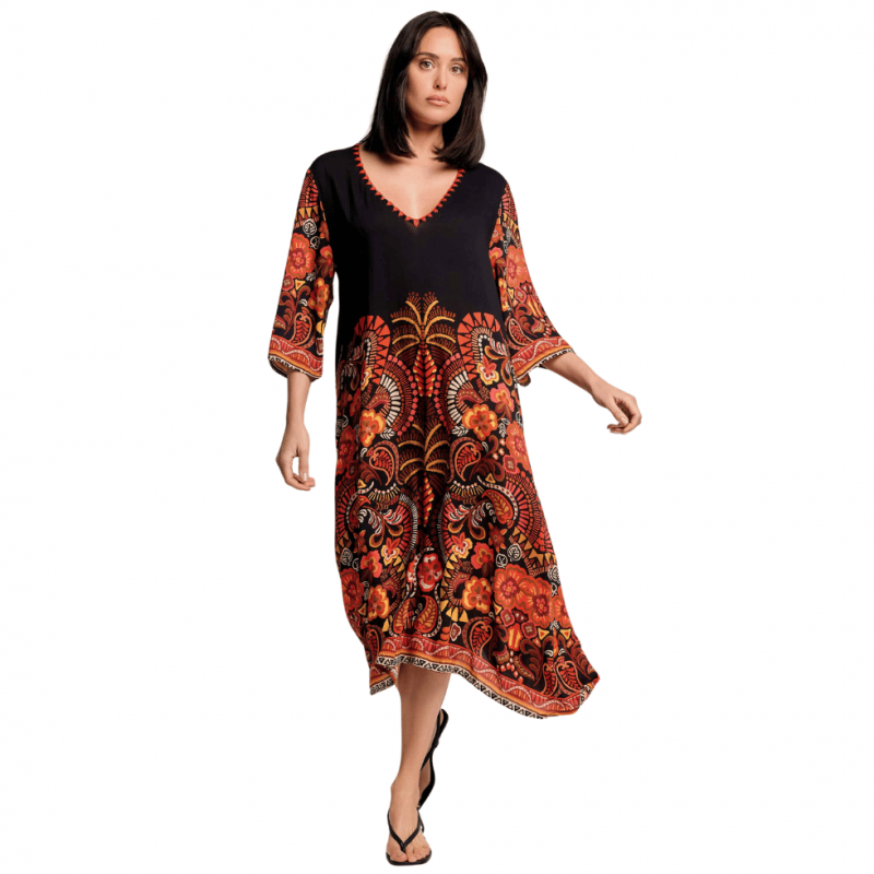 DA-26-085 - Abito Kim in Viscosa - Multicolor