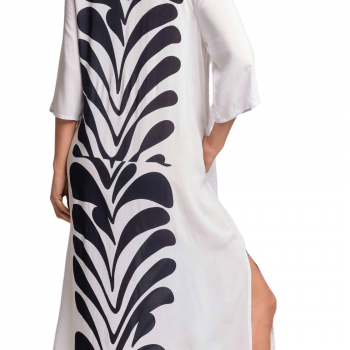 DA-26-112 - Kaftano copricostume Kim in viscosa - Ivory