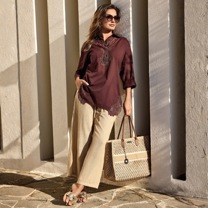 Pantalone Cleofe sand by David Beachwear