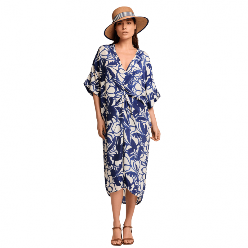 DB-26-020-Maxi Abito Zola in polysilk - multicolor