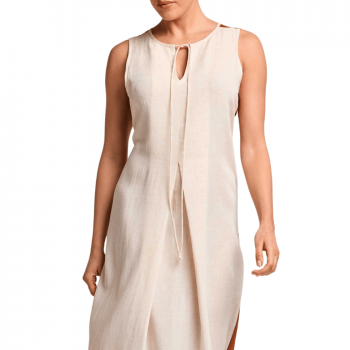 DB-26-049 - Abito lungo Liv bicolor in Viscosa - multicolor