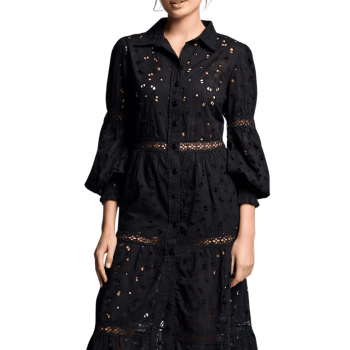 IC-26-008-BLK-Maxi Abito Joanna in cotone - nero