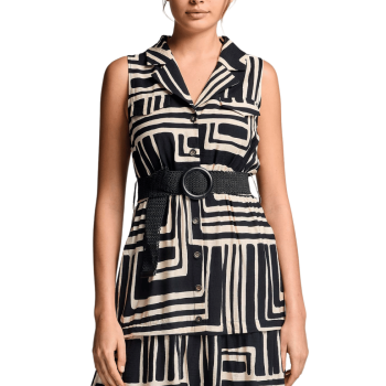 IC-26-110-Maxi Abito Ivana con cintura - multicolor