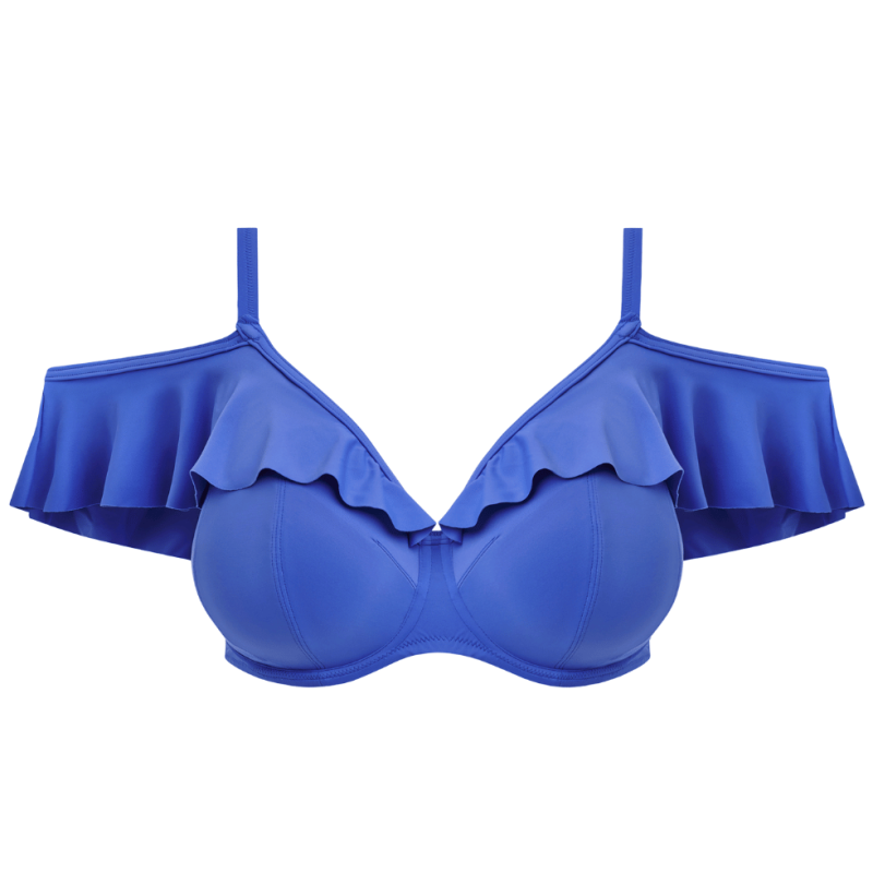EL-ES7282AZE- Bikini con volant Plain Sailing con ferretto - Azure