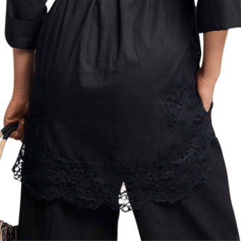 DB-26-006BLK- Casacca in cotone Naxos - nero