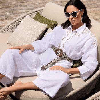 DB-26-006WHITE- Casacca in cotone Naxos - bianco