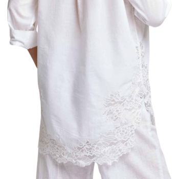 DB-26-006WHITE- Casacca in cotone Naxos - bianco