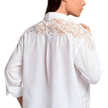 DB-26-006WHITE- Casacca in cotone Naxos - bianco