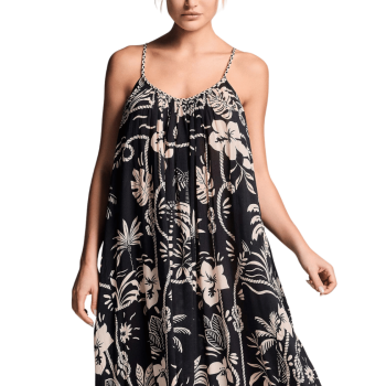 VI-26-121-Maxi Abito svasato Giada in viscosa - multicolor