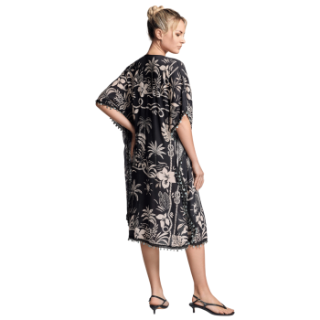 VI-26-129- Copricostume aperto a kimono Cara in viscosa - multicolor