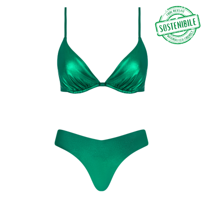 Bikini due pezzi Metallic di Chantelle Pulp Rainforest glow
