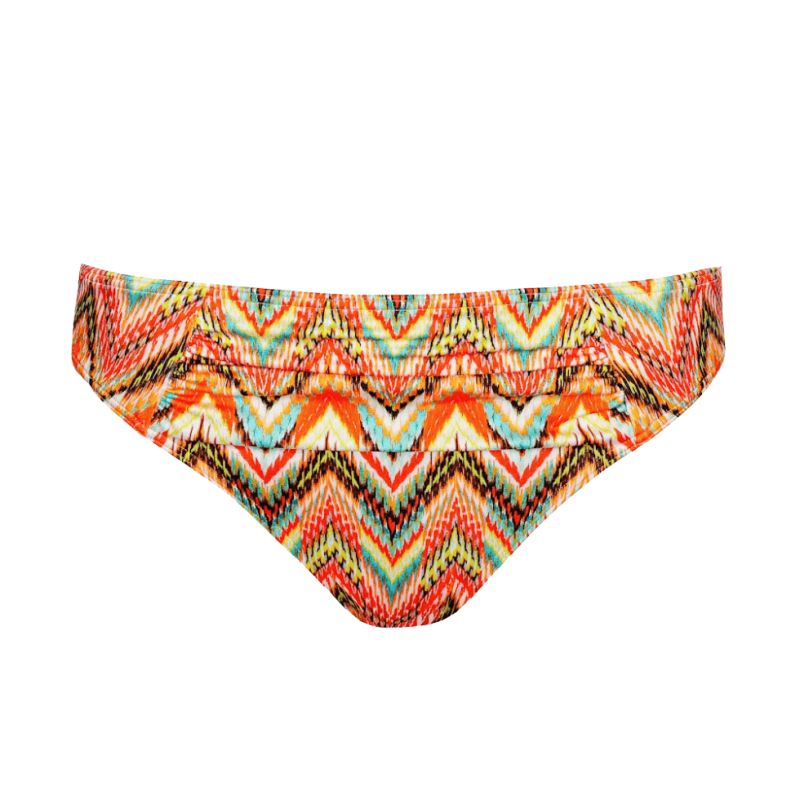 PD-4013850IKS- Slip bikini a vita media Tubou - Ikat Summer