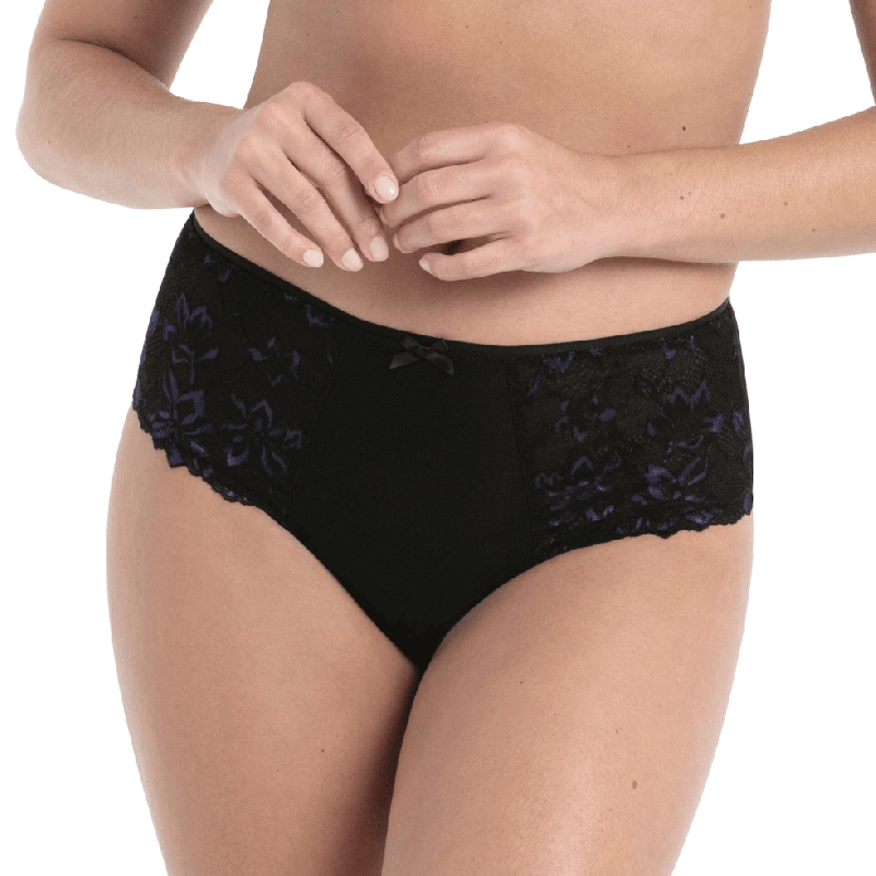 Slip a vita alta Suzette nera Rosa Faia