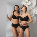 Reggiseno soft coppe grandi Suzette nero
