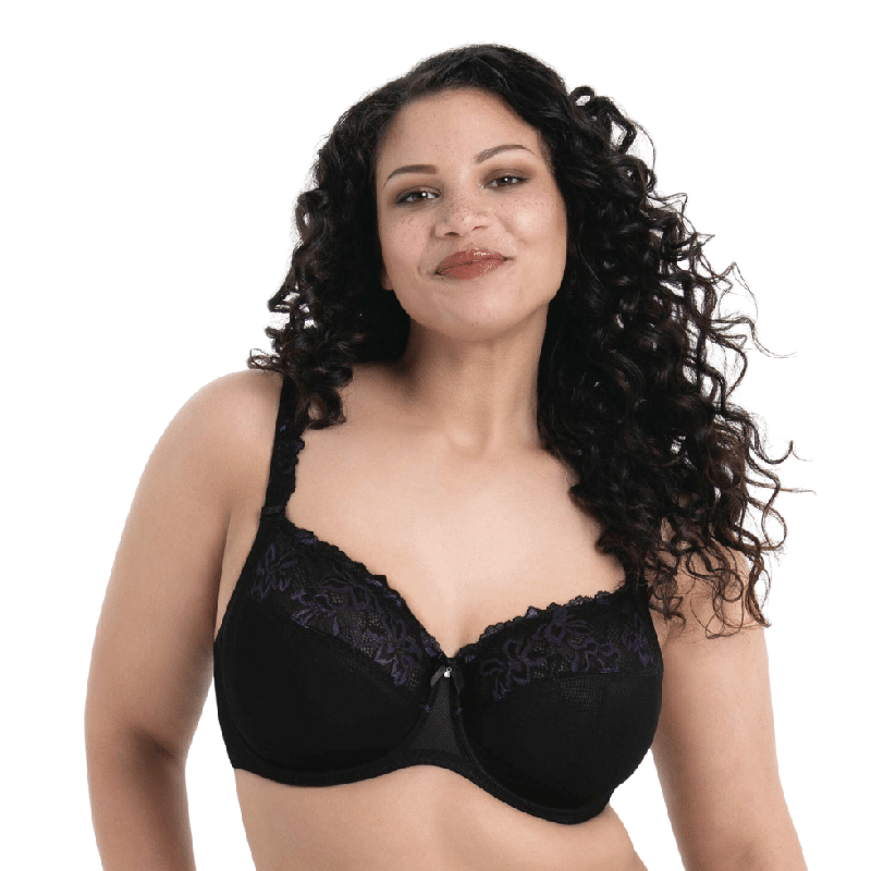 Reggiseno soft coppe grandi Suzette nero