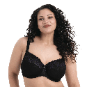 Reggiseno soft coppe grandi Suzette nero