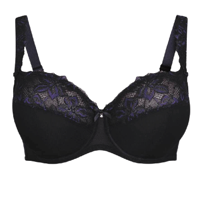 Reggiseno soft coppe grandi Suzette nero