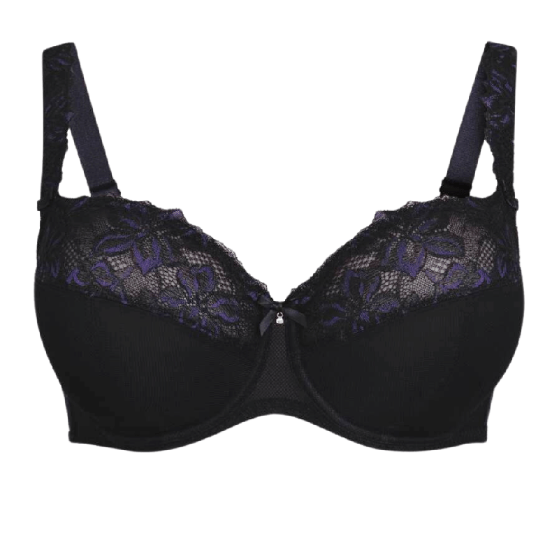 Reggiseno soft coppe grandi Suzette nero