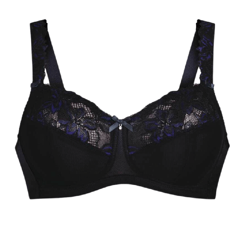 Reggiseno Suzette senza ferretto Rosa Faia nero