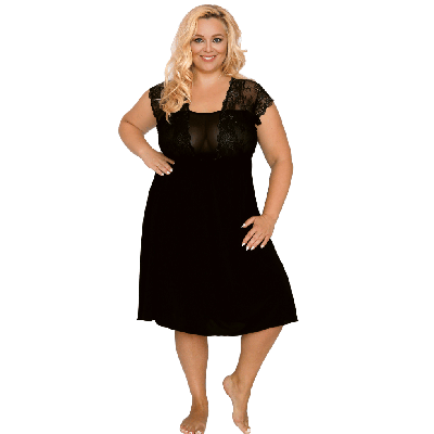 Akcent Lingerie camicia da notte con sostegno seno per taglia grandi