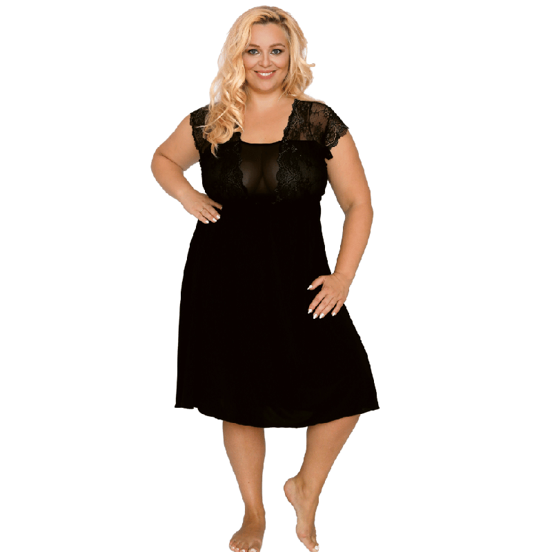 Akcent Lingerie camicia da notte con sostegno seno per taglia grandi