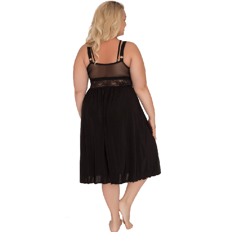 Akcent Lingerie babydoll con sostegno del seno per taglie abbondanti.
