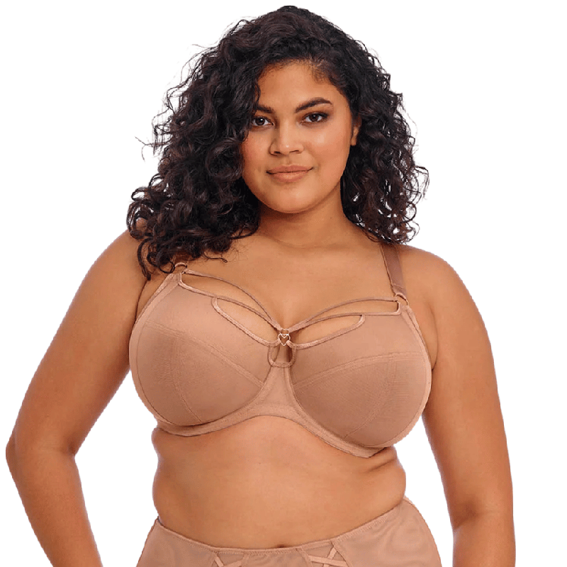 Reggiseno Elomi Sachi Cafe Au Lait | Effetto Strappy e Sostegno fino alla N