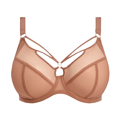 Reggiseno Elomi Sachi Cafe Au Lait | Effetto Strappy e Sostegno fino alla N