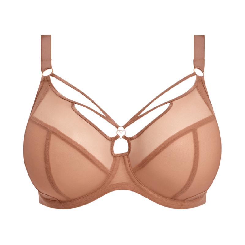 Reggiseno Elomi Sachi Cafe Au Lait | Effetto Strappy e Sostegno fino alla N