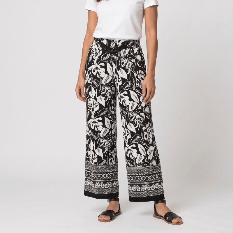 Pantalone palazzo Janira Paradise in viscosa